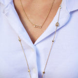 Avani Raindrop Layered Diamond Necklace in 14K Yellow Gold