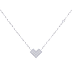 One Way Arrow Diamond Necklace in Sterling Silver