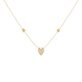 Raindrop Diamond Necklace in 14K Yellow Gold Vermeil on Sterling Silver