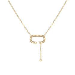 Celia C Bolo Adjustable Diamond Lariat Necklace in 14K Yellow Gold