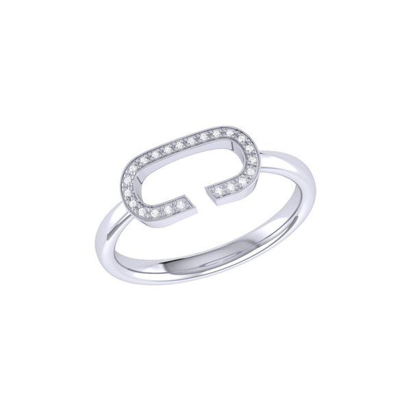 Celia C Diamond Ring in 14K White Gold