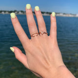 Celia C Diamond Ring in 14K Rose Gold Vermeil on Sterling Silver