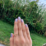 Celia C Diamond Ring in 14K Yellow Gold Vermeil on Sterling Silver
