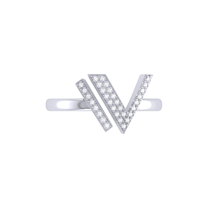 Visionary IV Open Diamond Ring in 14K White Gold