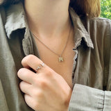 Parallel Park Double Diamond Bar Open Ring in Sterling Silver