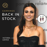 Fearless Turquoise Diamond Earrings in 14K Yellow Gold Plated Sterling Silver
