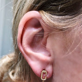 Celia C Diamond Drop Earrings in 14K Yellow Gold