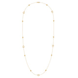 Avani Open Raindrop Layered Diamond Necklace in 14K Yellow Gold Vermeil on Sterling Silver
